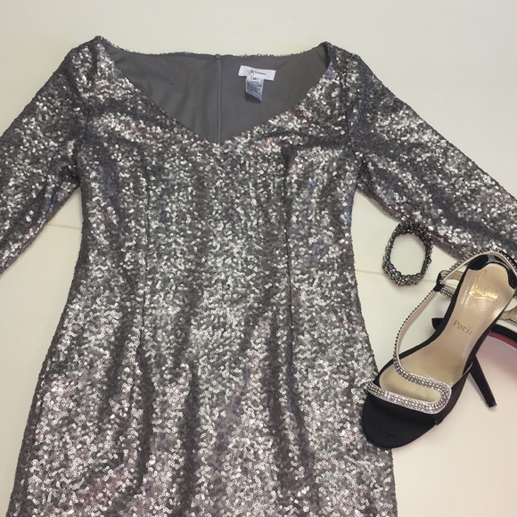 JAY X JAYGODFREY mini dress with allover sequins. - Picture 5 of 7